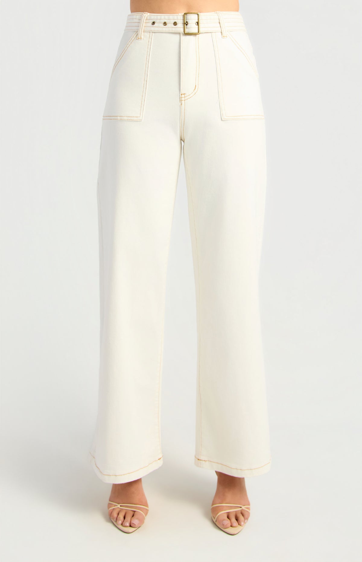 Cambree Denim Jeans - White
