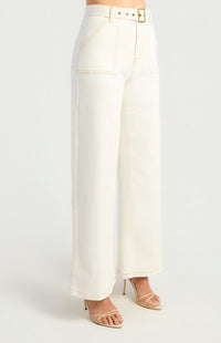 Cambree Denim Jeans - White