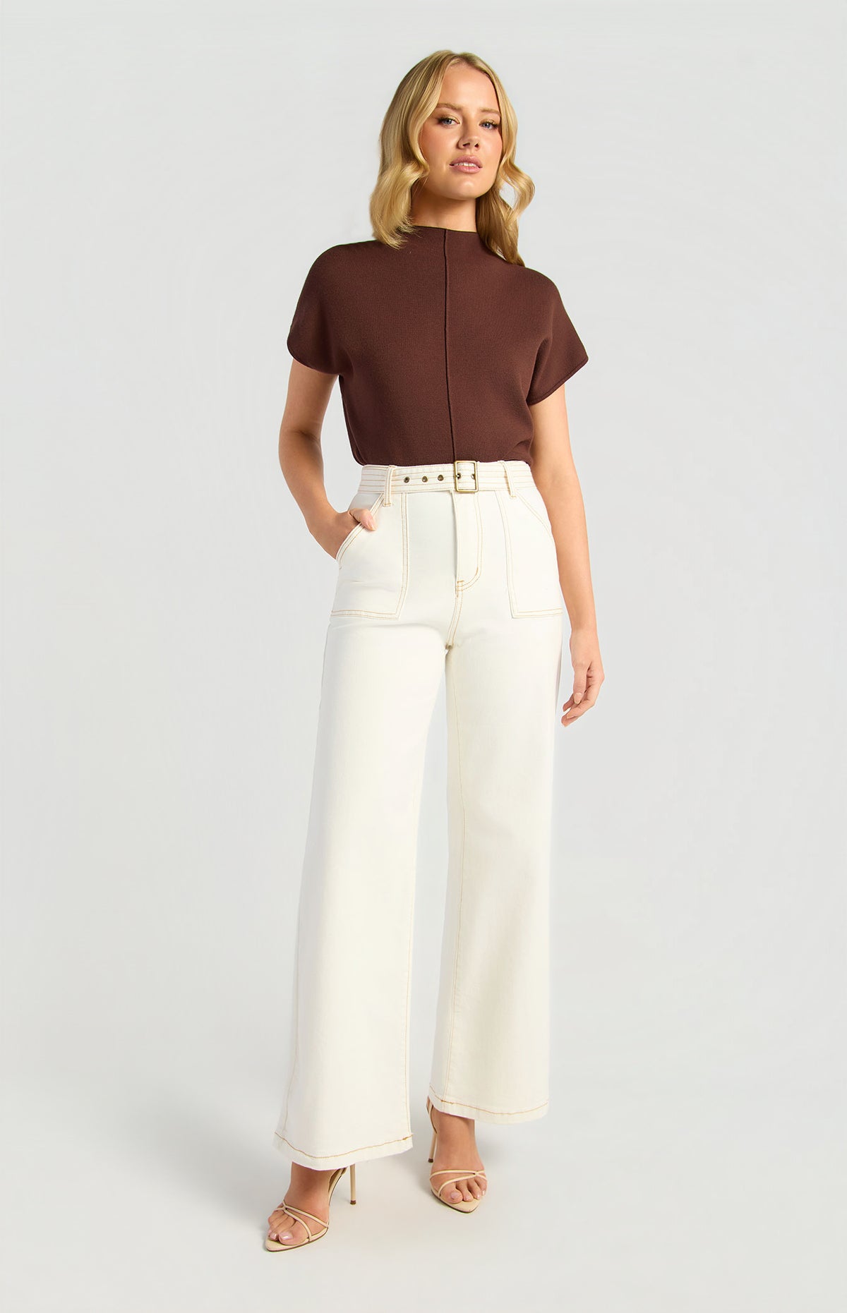 Cambree Denim Jeans - White