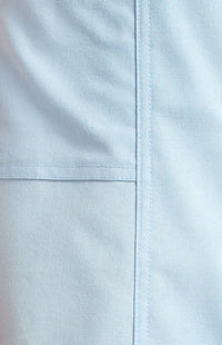 Lumina Cotton Linen Vest Dress - Blue