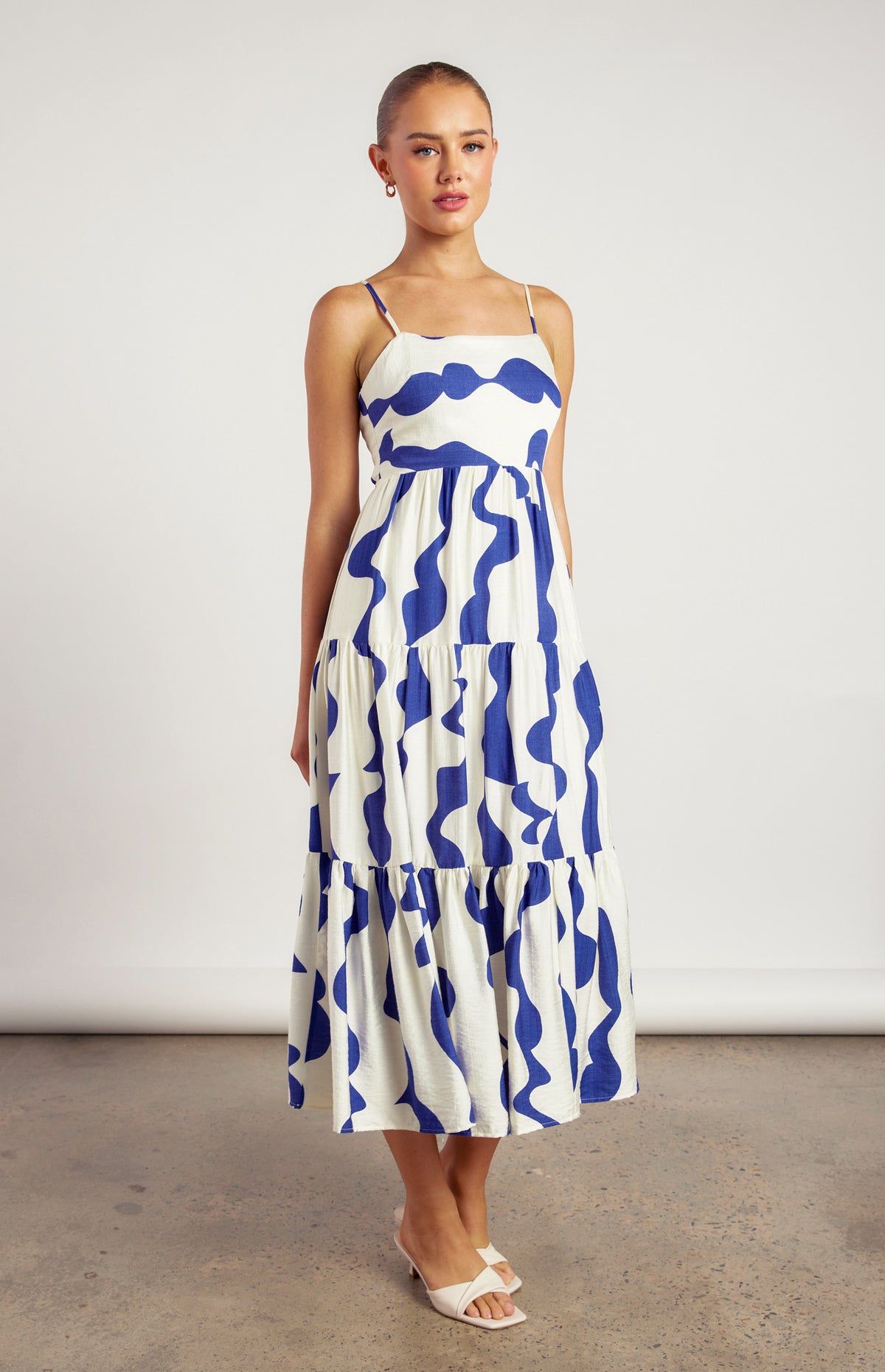 Miami Tie Back Midi Dress - Cobalt Blue