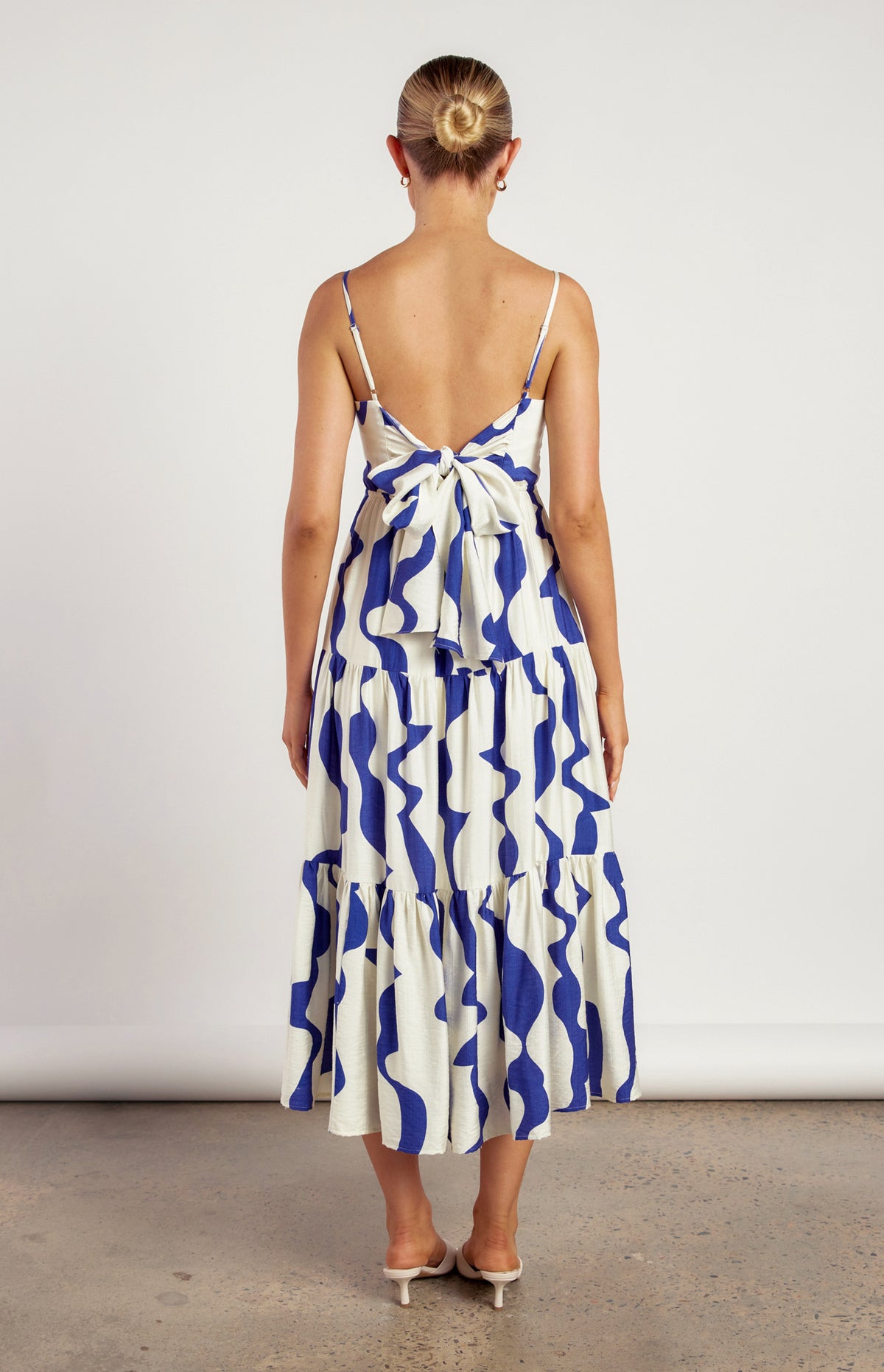 Miami Tie Back Midi Dress - Cobalt Blue