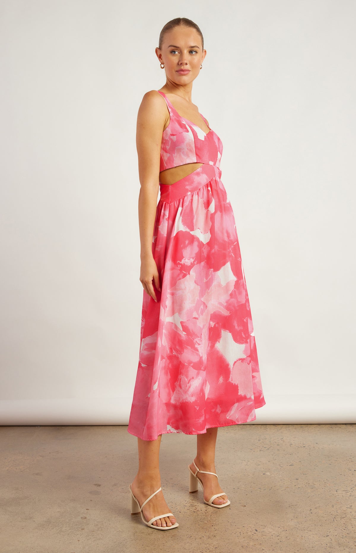 Stratton Midi Dress - Pink