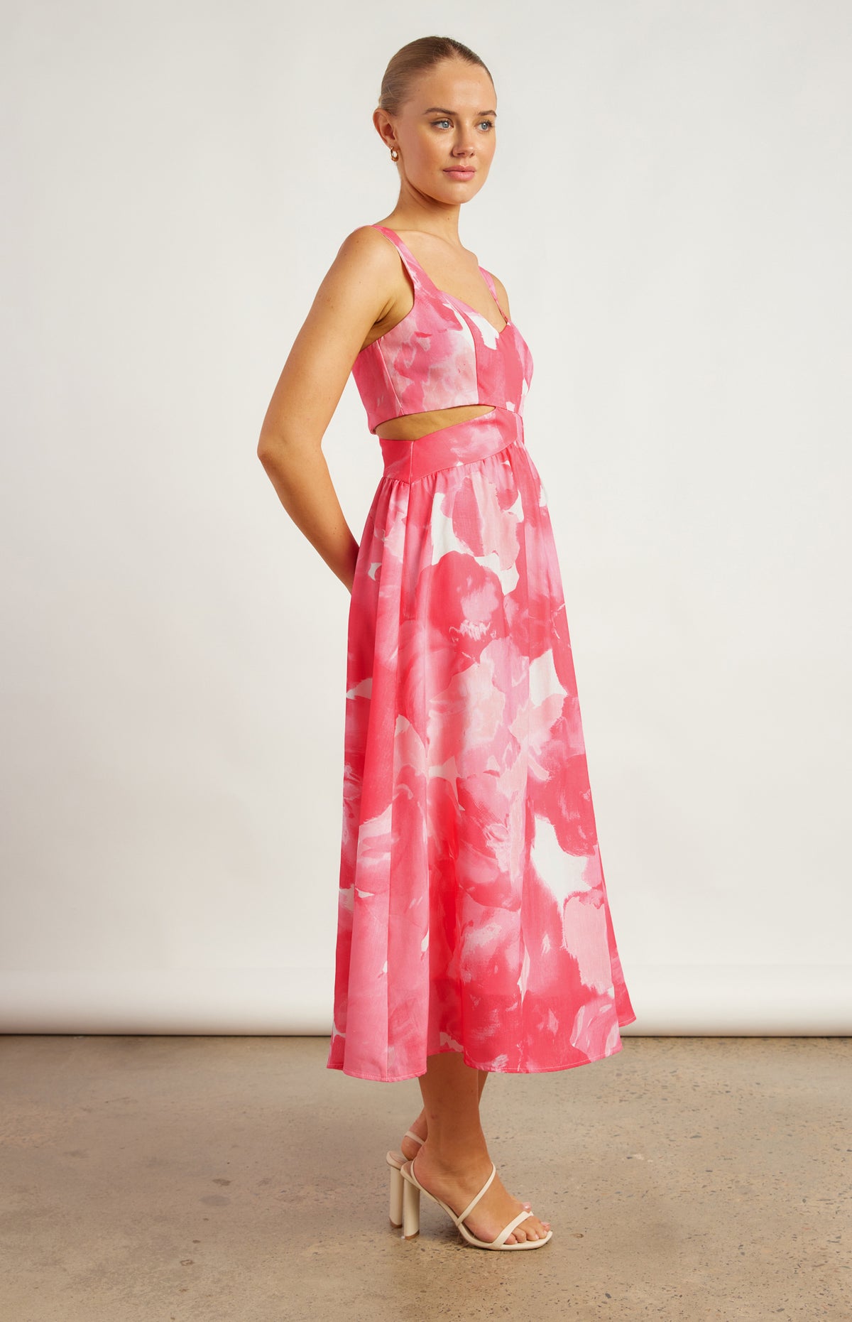 Stratton Midi Dress - Pink