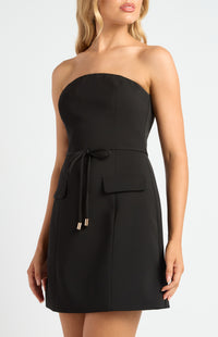 Agatha Mini Dress - Black