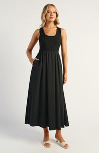 Aluna Maxi Dress - Black