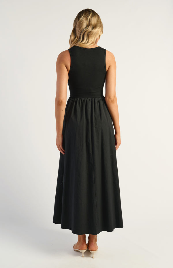 Aluna Maxi Dress - Black