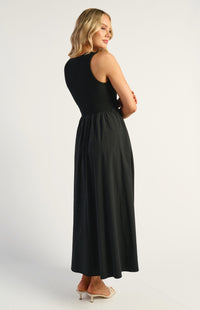 Aluna Maxi Dress - Black