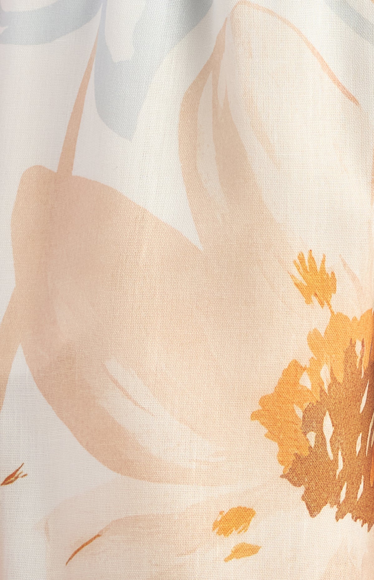 Kosta Faux Linen Playsuit - Apricot Blue