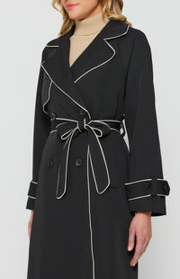 Jesinta Trench Coat - Black