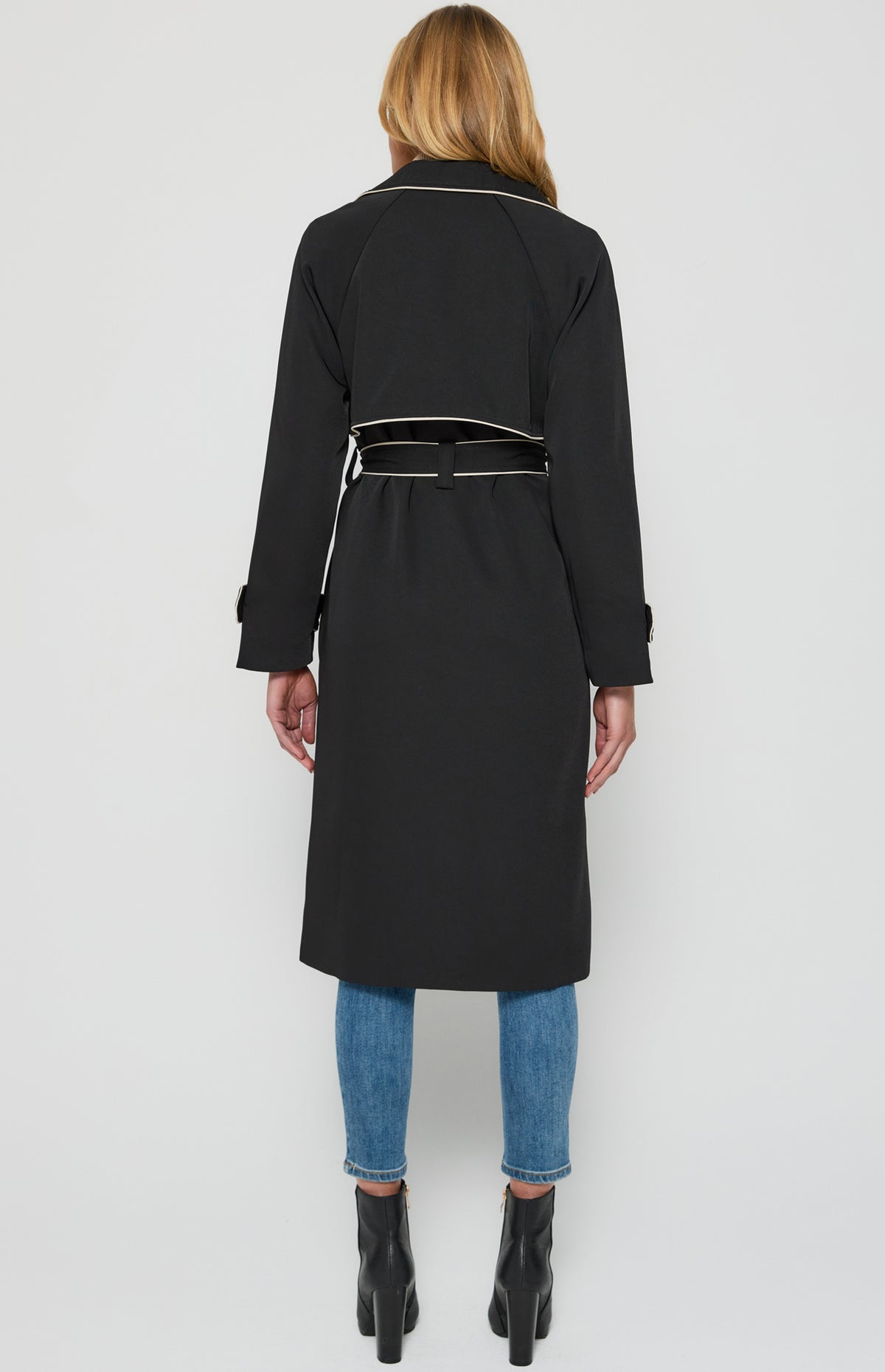 Jesinta Trench Coat - Black