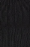 Jodi Long Sleeve, Ribbed Knit, Twist Neckline Top - Black