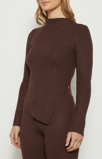 Beverly Top & Pants Knit Set - Espresso