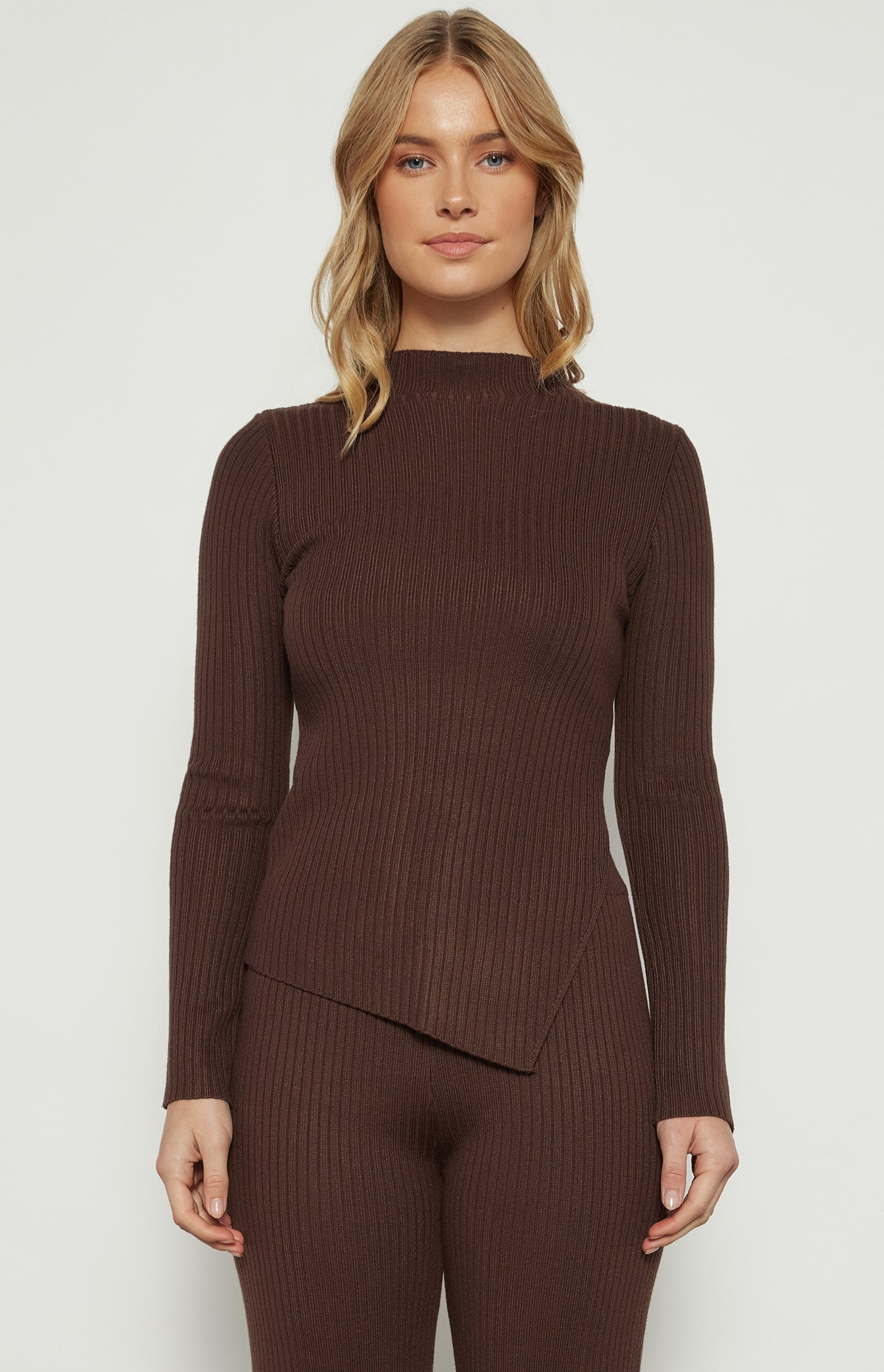 Beverly Top & Pants Knit Set - Espresso