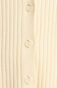 Ainsley Shirt & Pants Knit Set - Bone