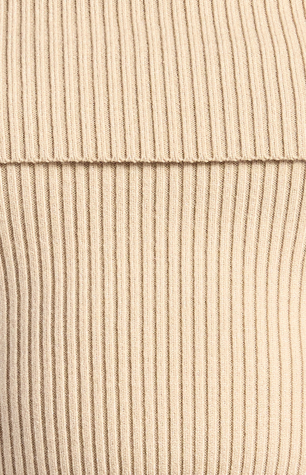 Presley Off-Shoulder Knit Bodysuit - Almond