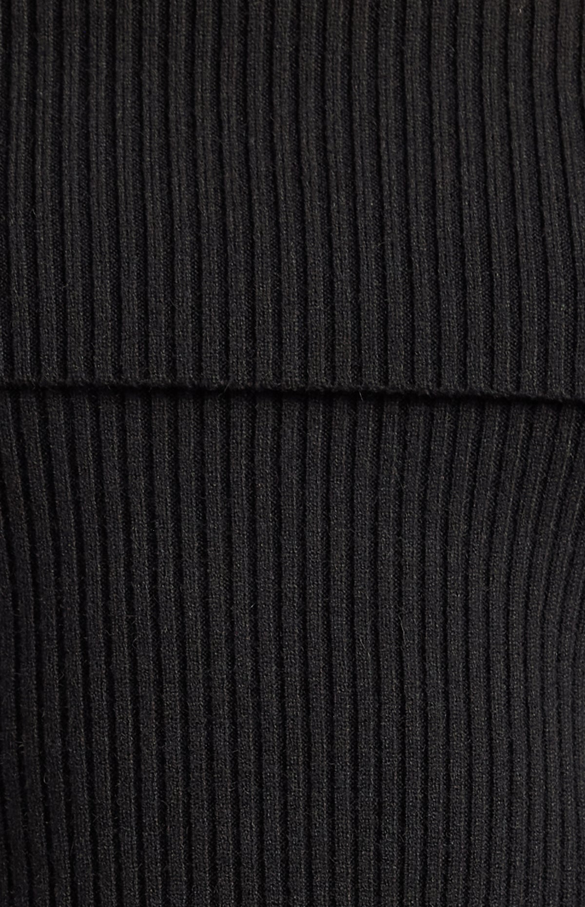 Presley Off-Shoulder Knit Bodysuit - Black