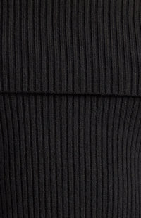 Presley Off-Shoulder Knit Bodysuit - Black