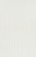 Cobie Twist Neckline, Long Sleeve Knit Top - White