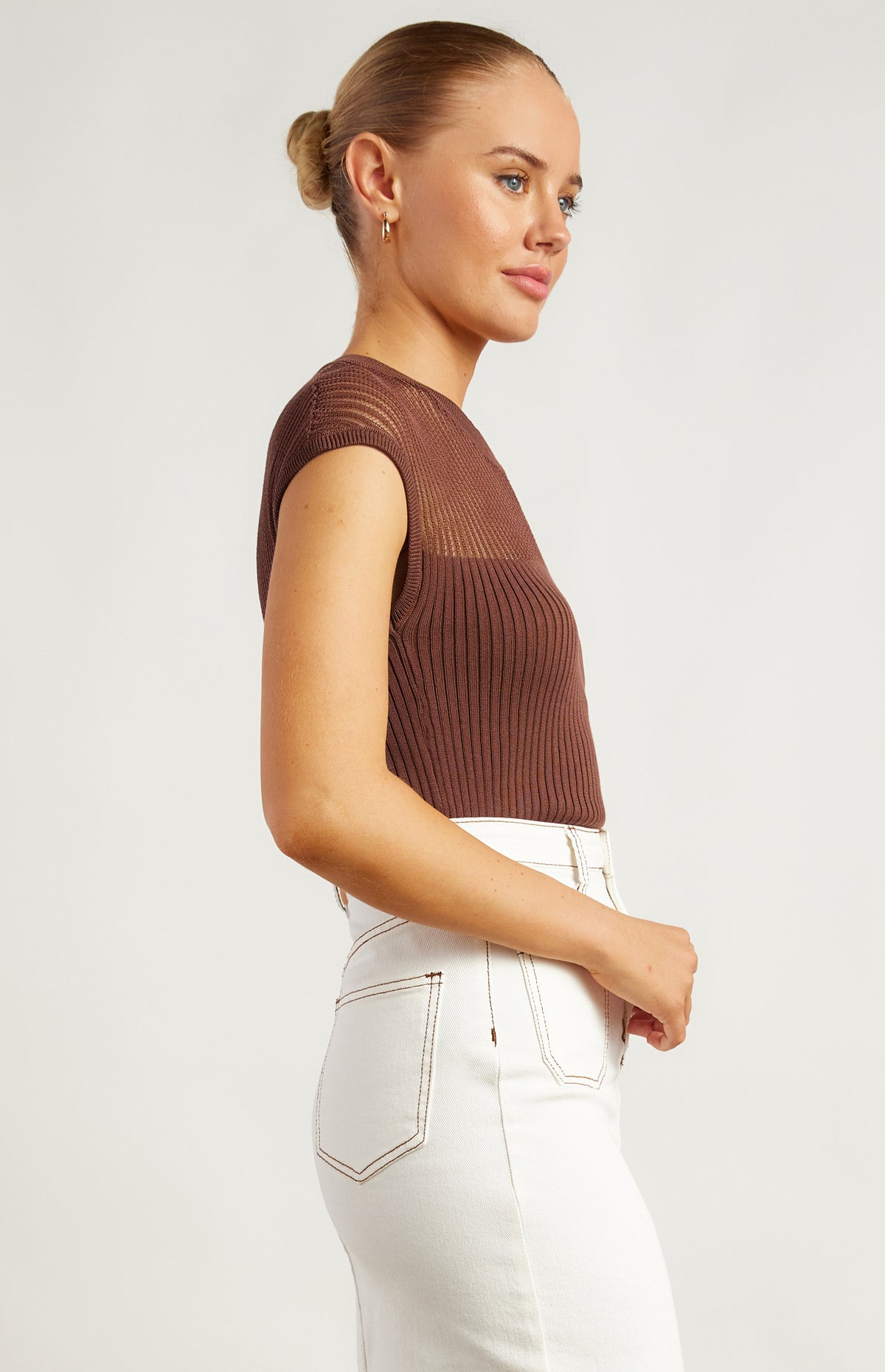 Jeneve Knit Top - Chocolate