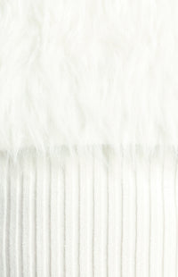 Marzella Off Shoulder Knit Top - White