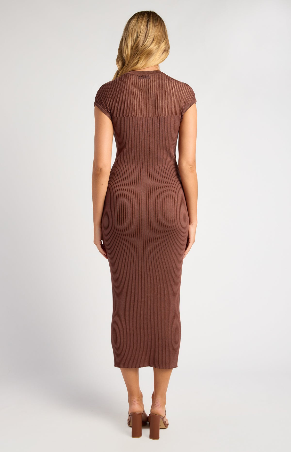 Meryn Knit Midi Dress - Chocolate