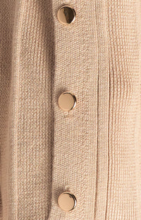 Elinor Straight Leg Knit Pants - Beige