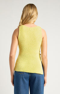Toshie Sleeveless Knit Top - Lemon