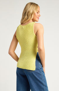 Toshie Sleeveless Knit Top - Lemon