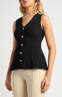 Mandie Knit Vest - Black