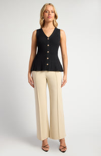Mandie Knit Vest - Black