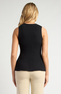 Mandie Knit Vest - Black