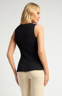 Mandie Knit Vest - Black