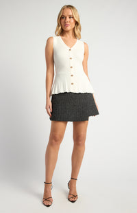 Mandie Knit Vest - White