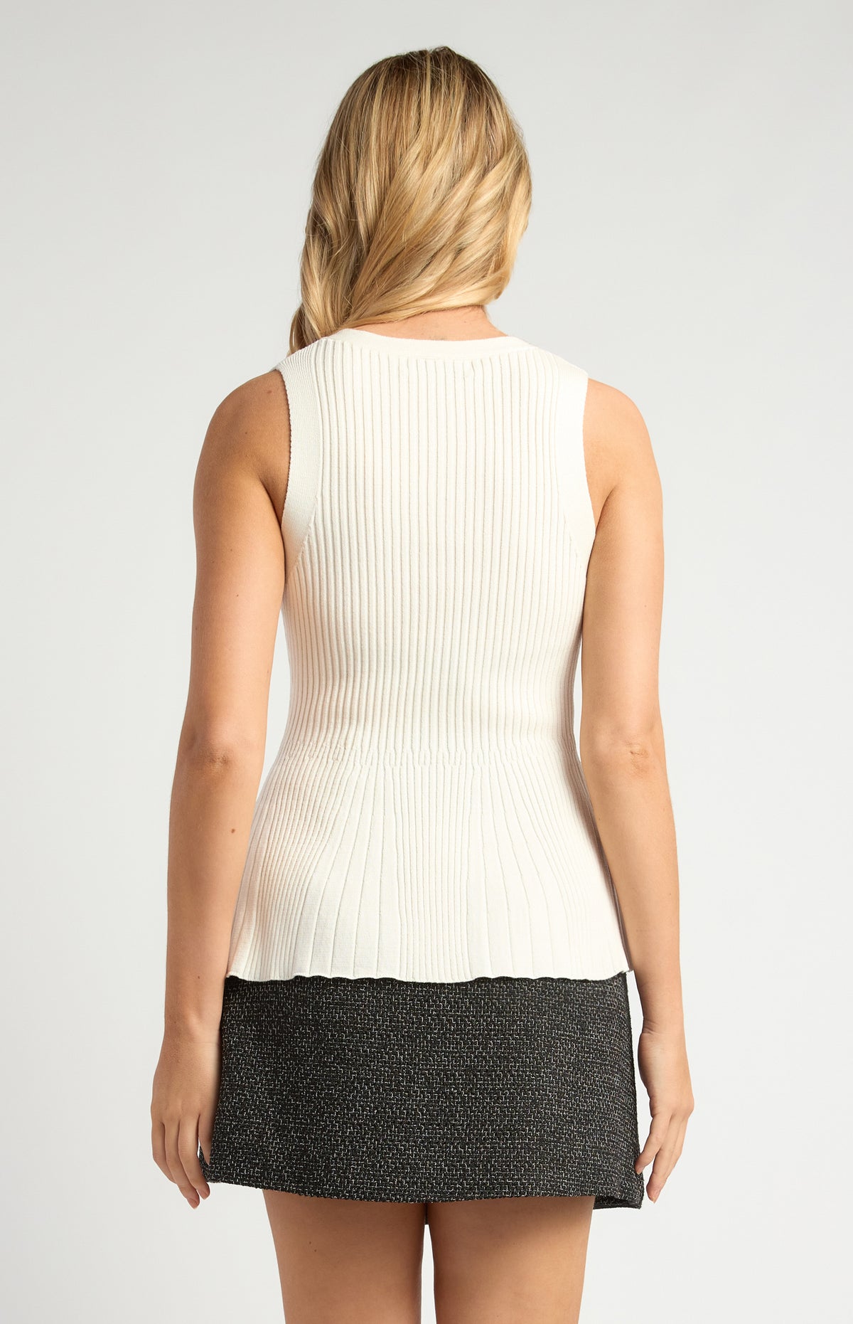 Mandie Knit Vest - White