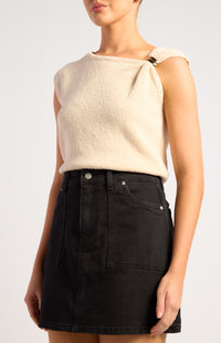 Carla Knit Top - Cream Marl