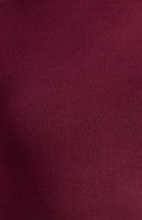 Alissa Cap Sleeve Knit Top - Burgundy