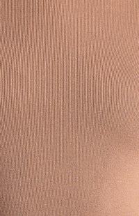 Marion Short Sleeve Knit Top - Mocha