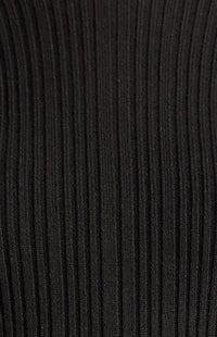 Chase Long Sleeve Knit Top - Black