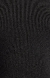 Batwing Sleeve Knit Top - Black