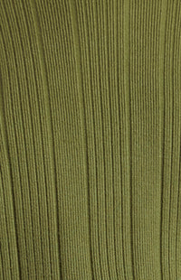 Lilu Long Sleeve Knit Top - Olive