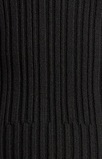 Lucah Top & Maxi Skirt Knit Set - Black