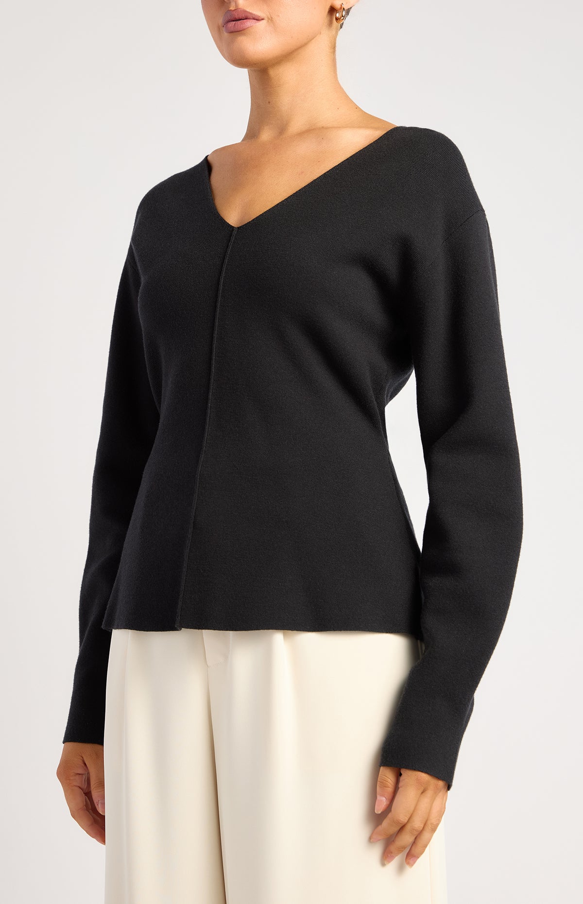 Micaela Knit Top - Black