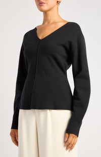 Micaela Knit Top - Black