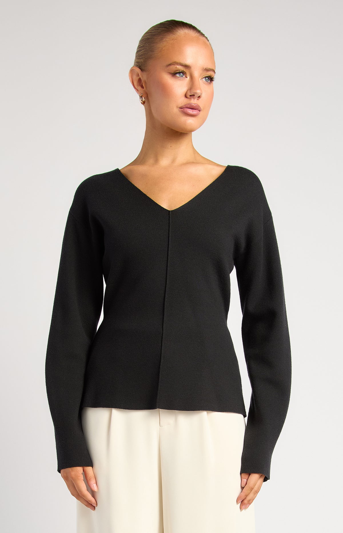 Micaela Knit Top - Black