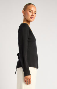Micaela Knit Top - Black