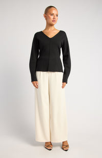 Micaela Knit Top - Black