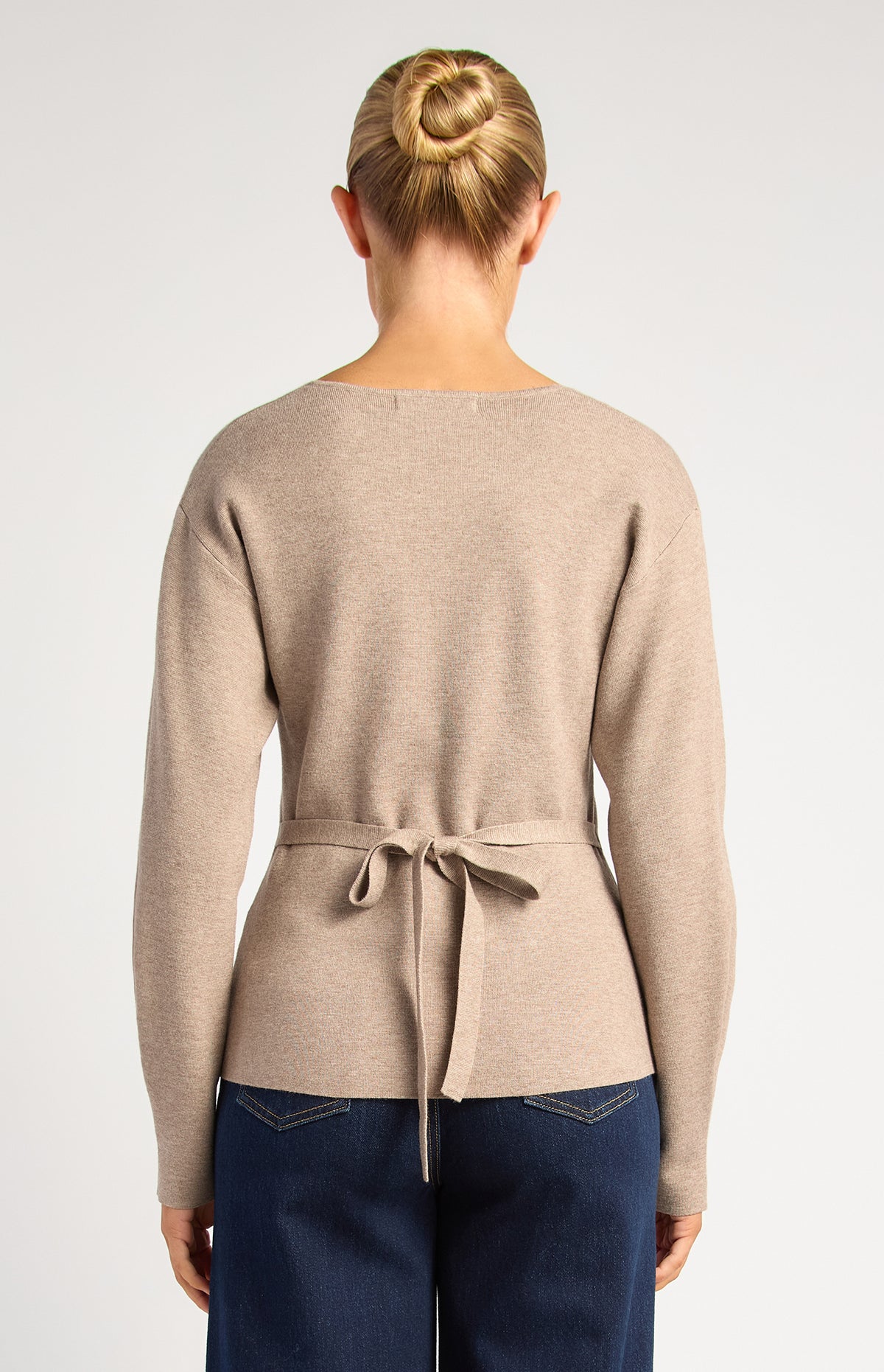 Micaela Knit Top - Brown Marl