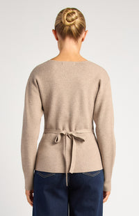 Micaela Knit Top - Brown Marl