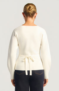 Micaela Knit Top - White